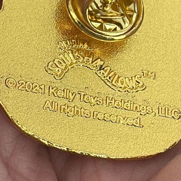 Squishmallows Enamel Pin Malcolm the Mushroom& Wooden Ulga Moo - Picture 10 of 10